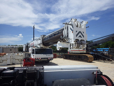 Export Logistics & Shipping, Inc. inspects Tadano ATG220 crane
